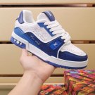 Luxury Trainer Sneakers Shoes #54 Signature Blue and White