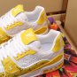 Luxury Trainer Sneakers Shoes #54 Signature Yellow and White