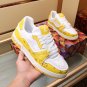 Luxury Trainer Sneakers Shoes #54 Signature Yellow and White