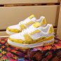 Luxury Trainer Sneakers Shoes #54 Signature Yellow and White