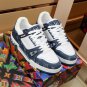 Luxury Trainer Sneakers Shoes Signature White Black
