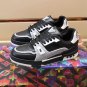 Luxury Virgil Trainer Sneakers Shoes #54 Signature Black Grey Monogram