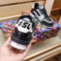 Luxury Virgil Trainer Sneakers Shoes #54 Signature Black Grey Monogram