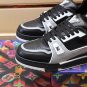 Luxury Virgil Trainer Sneakers Shoes #54 Signature Black Grey Monogram