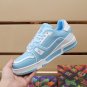 Luxury Virgil Trainer Sneakers Shoes #54 Signature White Blue Monogram