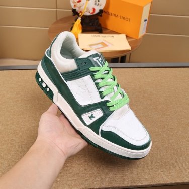 Luxury Virgil Trainer Sneakers Shoes Signature Green