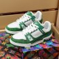 Luxury Virgil Trainer Sneakers Shoes Signature Green Monogram