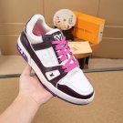Luxury Virgil Trainer Sneakers Shoes Signature White Purple Monogram