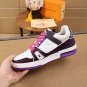 Luxury Virgil Trainer Sneakers Shoes Signature White Purple Monogram