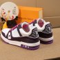 Luxury Virgil Trainer Sneakers Shoes Signature White Purple Monogram
