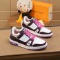 Luxury Virgil Trainer Sneakers Shoes Signature White Purple Monogram
