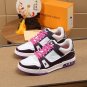 Luxury Virgil Trainer Sneakers Shoes Signature White Purple Monogram
