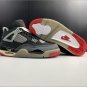 OFF-WHITE x Air Jordan 4 Bred Shoes Sneakers