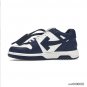 OFF-WHITE Out Of Office OOO Low Tops Dark Blue White Shoes Sneakers