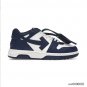 OFF-WHITE Out Of Office OOO Low Tops Dark Blue White Shoes Sneakers