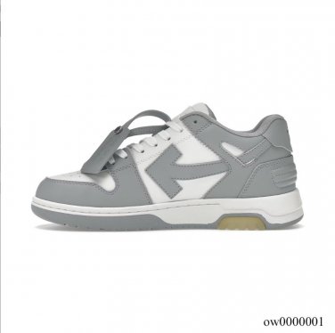 OFF-WHITE Out Of Office OOO Low TopsGrey White Shoes Sneakers