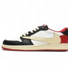 Travis Scott x AJ 1 Low Red Black Custom Shoes Sneakers