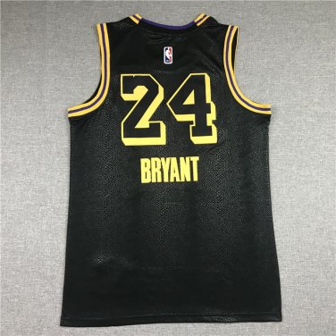 21 New Lakers 24 City Edition Black  Jersey