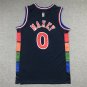 22 76ers 0 City Edition Deep Blue  Jersey