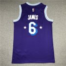 22 Lakers 6 City Edition Purple  Jersey