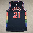 22 models of 76ers 21 city edition deep blue  Jersey