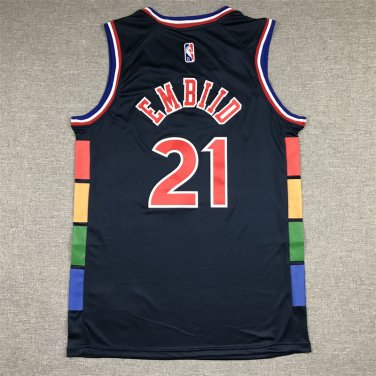22 models of 76ers 21 city edition deep blue  Jersey