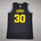 22 Warriors 30 City Edition Black  Jersey