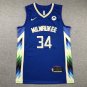 23 Bucks 34 City Edition Blue  Jersey