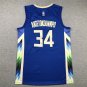 23 Bucks 34 City Edition Blue  Jersey