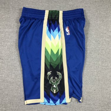 23 Bucks City Edition Blue Shorts  Jersey