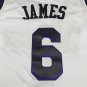 23 Lakers 6 City Edition White  Jersey