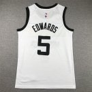 23 Timberwolves 5 City Edition White  Jersey