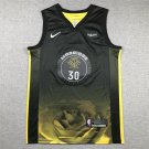 23 Warriors 30 City Edition Black  Jersey