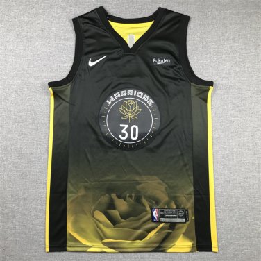 23 Warriors 30 City Edition Black  Jersey