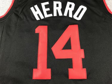 24 Heat 14 City Edition Black  Jersey