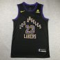 24 Lakers 23 City Edition Black  Jersey