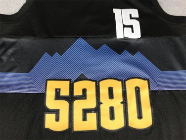 24 Nuggets 15 City Edition Black  Jersey