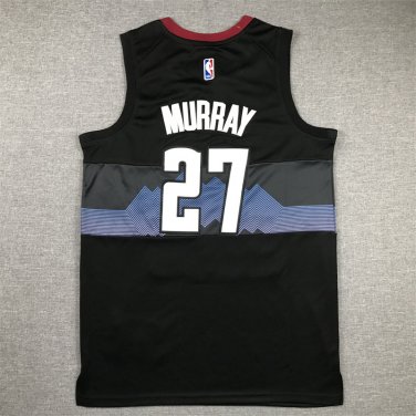 24 Nuggets 27 City Edition Black  Jersey