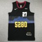 24 Nuggets 27 City Edition Black  Jersey