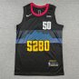 24 Nuggets 50 City Edition Black  Jersey