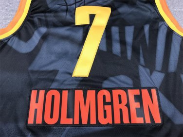 24 Thunder 7 City Edition Black  Jersey