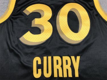 24 Warriors 30 City Edition Black  Jersey