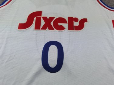 25 76ers 0 City Edition White  Jersey