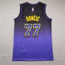 25 Lakers 77 City Edition Purple  Jersey