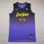 25 Lakers 77 City Edition Purple  Jersey