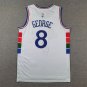 25 models of 76ers 8 city edition white  Jersey
