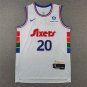 25 models of 76ers 20 city edition white  Jersey