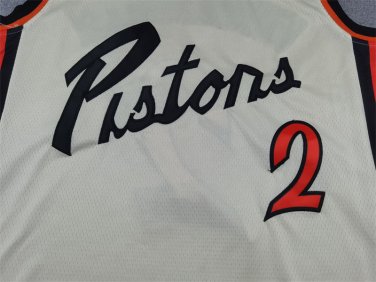 25 Pistons 2 City Edition Mi White  Jersey