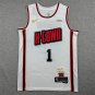25 Rockets 1 City Edition White  Jersey