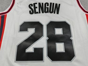25 Rockets 28 City Edition White  Jersey